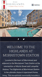 Mobile Screenshot of highlandsatmorristownstation.com